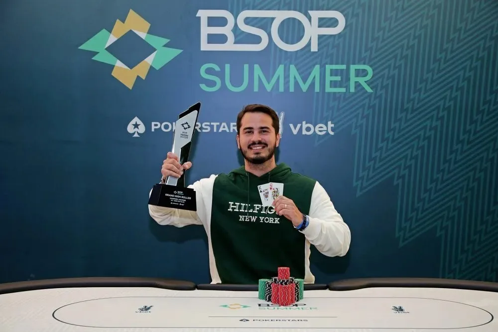 Ivan Limeira wins Grand High Roller and earns R$ 500,000 at BSOP Summer