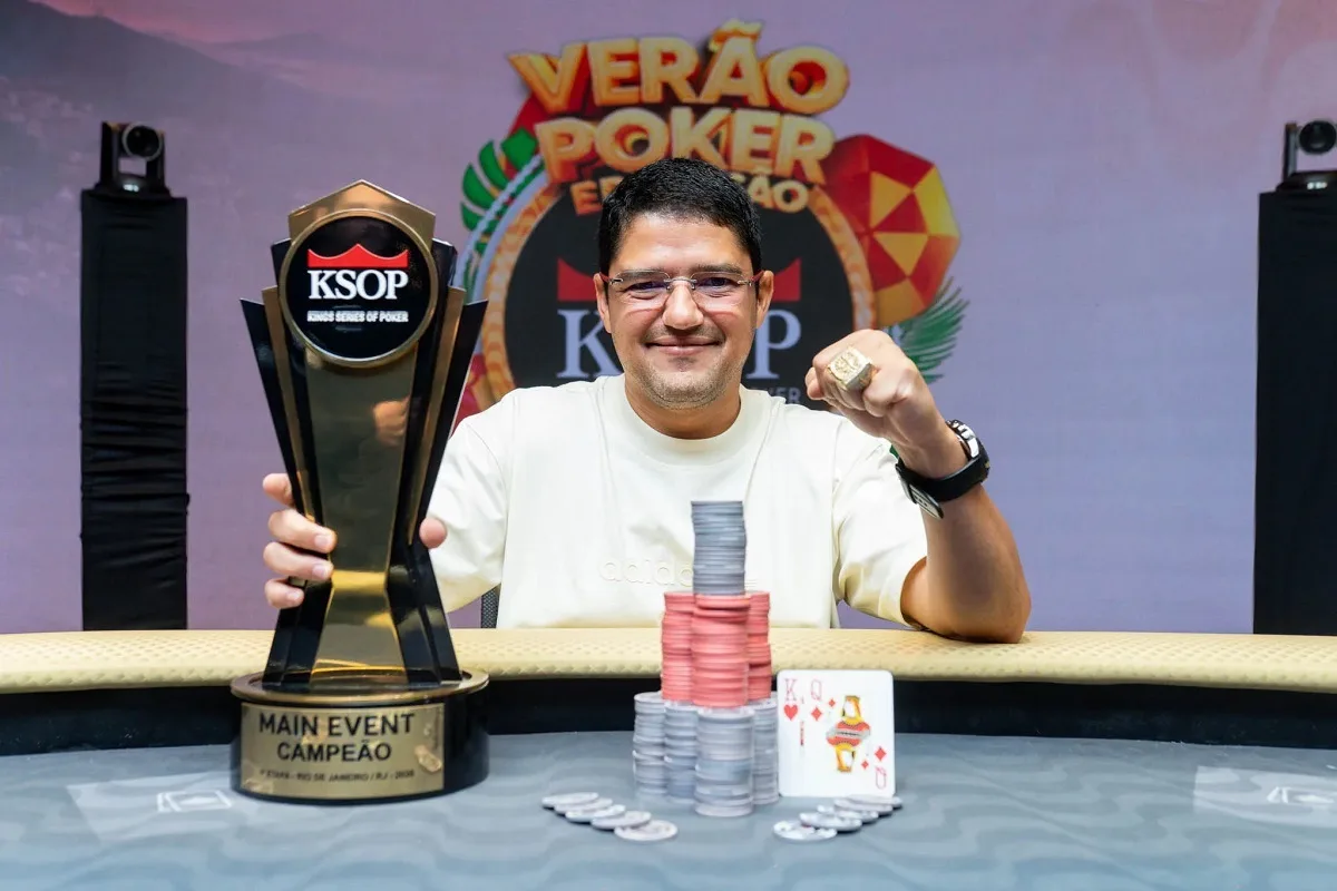 Rodrigo Guimarães goes from short stack to the Main Event title of KSOP Rio