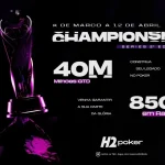 Championship Series starts Sunday (8) with R$ 40 million guaranteed at H2poker online