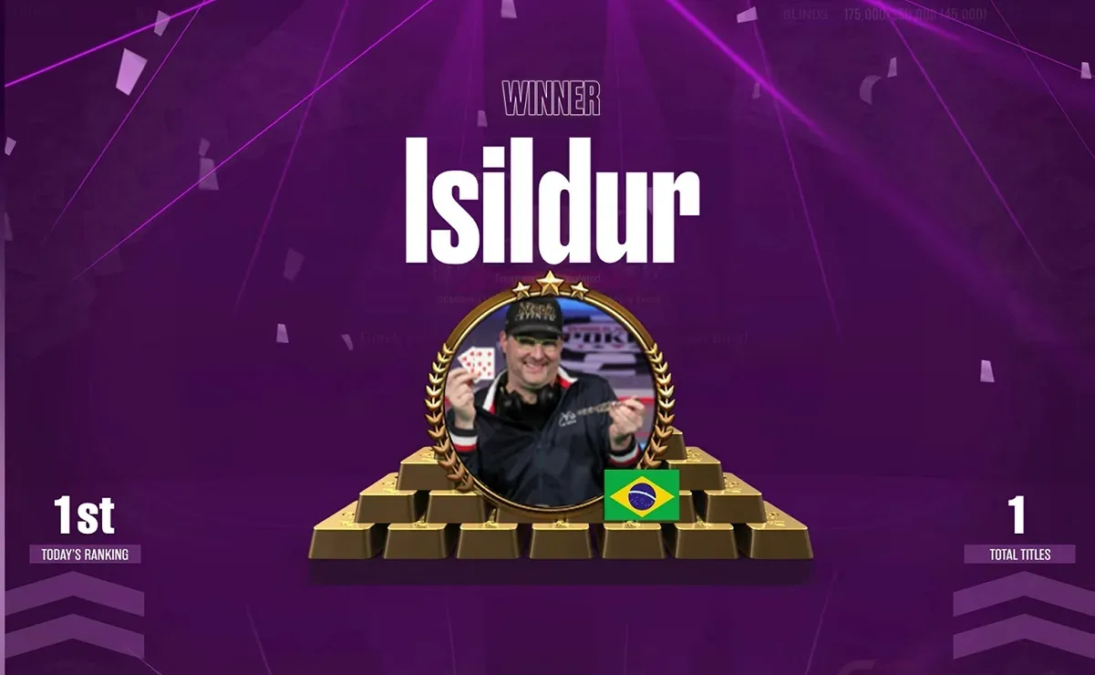 “Isildur”, from Brazil, wins GGMillion$ and takes home almost US$ 500 thousand