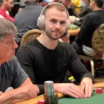 Renan Bruschi moves among the leaders on the Final Day of WSOP Event 4