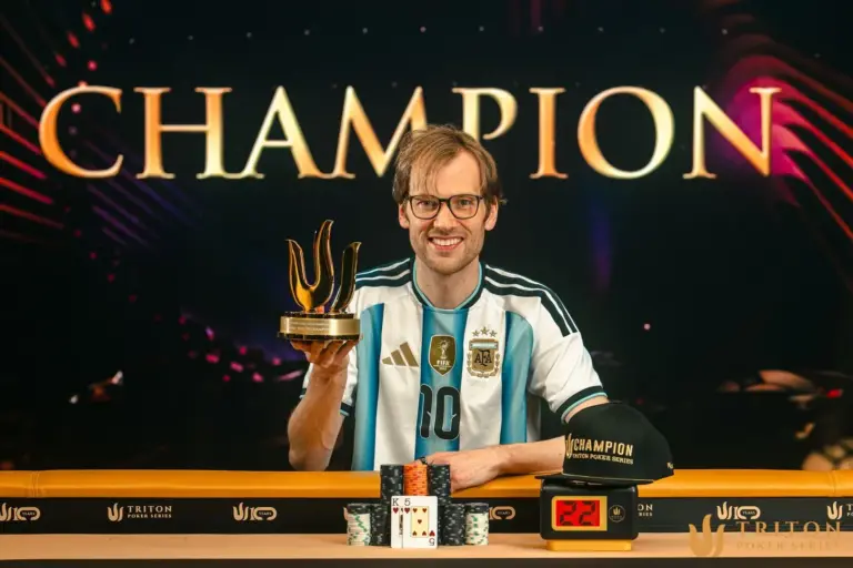 Christoph Vogelsang is the champion of Triton Event 9 and receives over $1 million