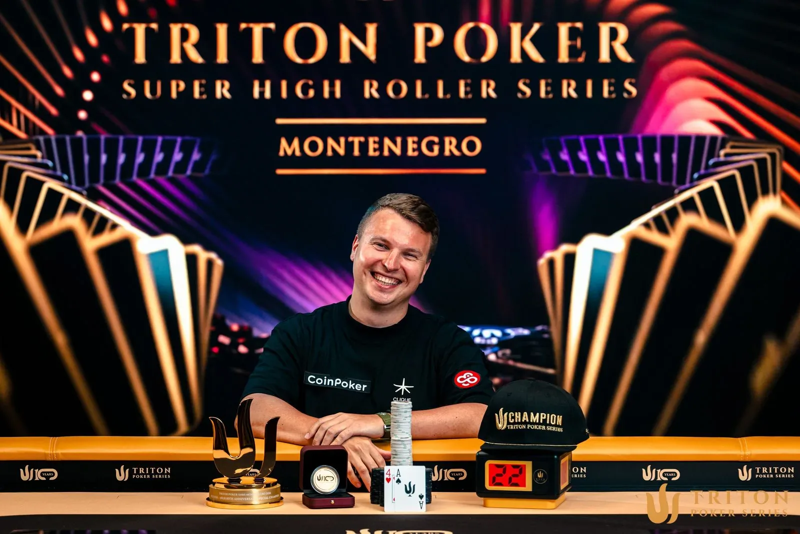 Aleks Ponakovs overcomes battle at the final table and takes home over US$ 3 million at Triton