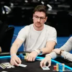 Rodrigo Selouan reaches the podium of the PLO Main Event-High of the Anniversary Series