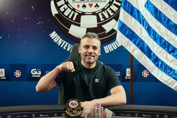 Willian Cestari wins the WSOP Circuit champion ring in Uruguay