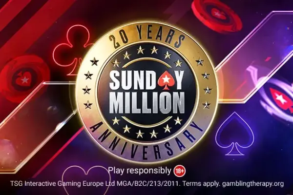 Sunday Million on PokerStars celebrates 20 years with a special edition