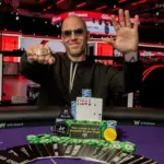 Jeff Madsen wins his fifth career bracelet and celebrates his good run at the WSOP