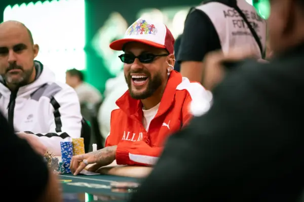 Neymar participates in the BSOP Invitational and has fun pulling valuable chips