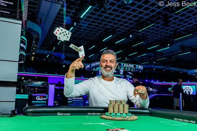 Sergio Benso wins first WSOP bracelet in series' inaugural tournament