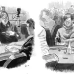 Cartoonist falls in love with poker during the WSOP and creates beautiful illustrations