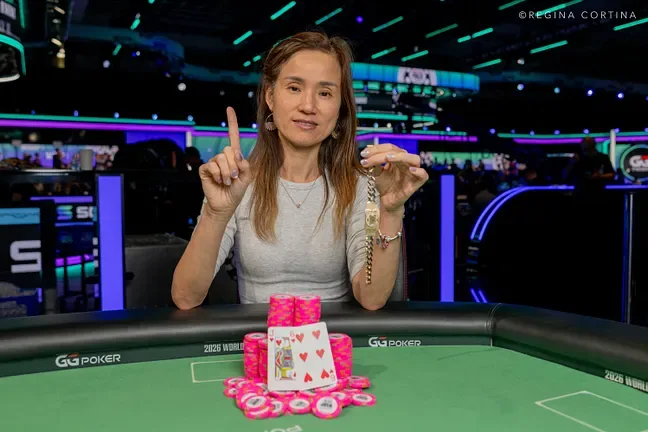 Yanting Jiang achieves the biggest award of her career and a bracelet at the WSOP