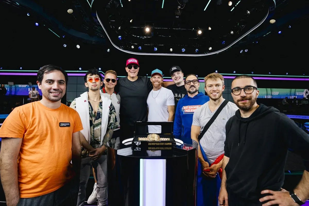 Lucas Jumalon, 22 years old, leads the final table of the WSOP Main Event