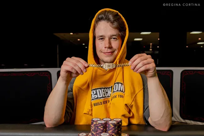 Garrett Dwire wins the Summer Saver at the WSOP and takes the series bracelet