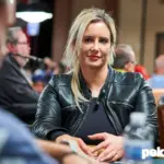 Vanessa Kade hits a sequence on the river to pull the pot in the WSOP Main Event