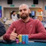 Ulises Acosta, from Argentina, has a large lead in the FT of the Main Event of the BSOP Floripa